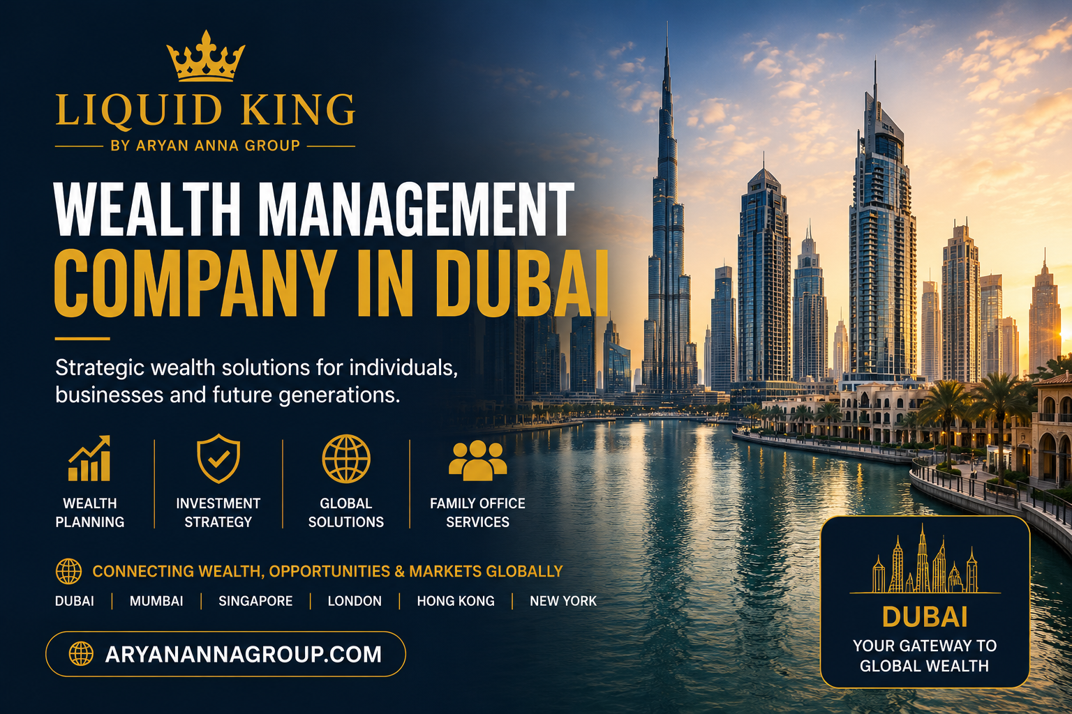 Wealth Management Company in Dubai | Liquid King by Aryan Anna Group